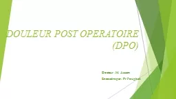 PPT-DOULEUR POST OPERATOIRE