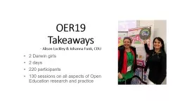 PPT-OER19 Takeaways - Alison Lockley & Johanna Funk, CDU