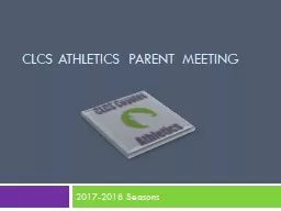 CLCS Athletics Parent Meeting