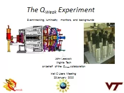 The  Q Weak  Experiment
