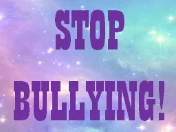 PPT-STOP BULLYING ! Termenul de