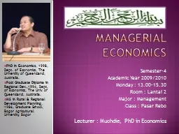 managerial economics Semester-4