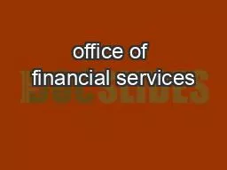 office of financial services