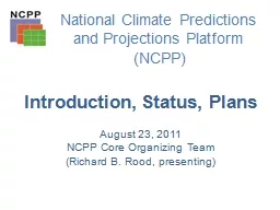 PPT-National Climate Predictions and Projections