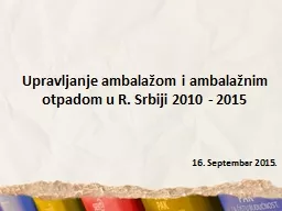 PPT-Upravljanje ambala ž om