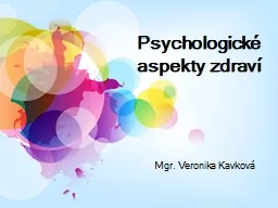 Psychologické aspekty zdraví