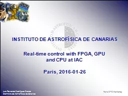 Real-time control with FPGA, GPU and CPU at IAC