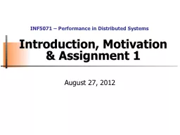 Introduction ,   Motivation & Assignment 1