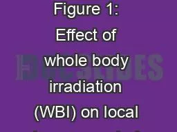 p=0.83 Supplementary Figure 1: Effect of whole body irradiation (WBI) on local tumour