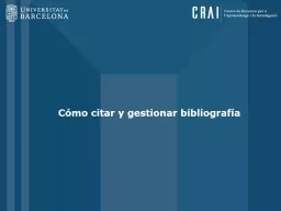 PPT-Cómo citar y gestionar bibliografía