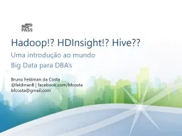 Hadoop!? HDInsight!? Hive??