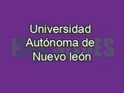 Universidad Autónoma de Nuevo león