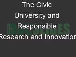 The Civic University and Responsible Research and Innovation