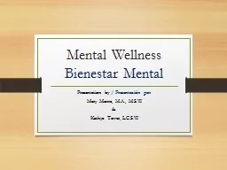 Mental Wellness  Bienestar Mental