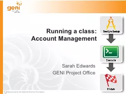 PPT-Running a class: Account Management