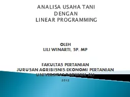 PPT-ANALISA USAHA TANI DENGAN