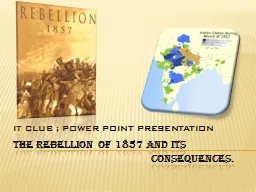 PPT-THE Rebellion of 1857 and its