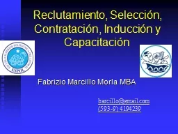 Reclutamiento, Selección, Contratación, Inducción y Capacitación