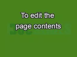 PPT-To edit the page contents