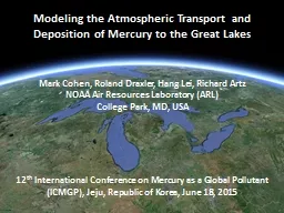 PPT-Modeling the Atmospheric Transport and Deposition of Mercury to the Great Lakes