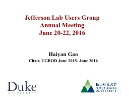 Jefferson Lab Users Group