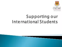 Supporting our International Students