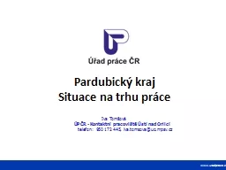 Pardubický  kraj Situace na trhu práce