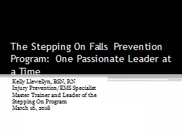 The Stepping On Falls Prevention Program: One Passionate Leader at a Time