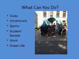 PPT-What Can You Do? Clubs Intramurals