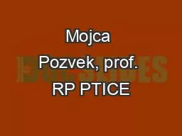 Mojca Pozvek, prof. RP PTICE