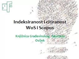 Indeksiranost  i citiranost