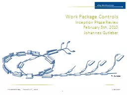 Work Package Controls Inception