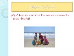 PPT-Tapas 5-2-19 ¿ Quñ hacias