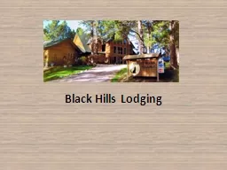 Black Hills Lodging