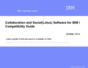 IBM    IBM Corporation Collaboration and SocialLotus S