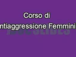 Corso di Antiaggressione Femminile