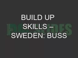 BUILD UP SKILLS – SWEDEN: BUSS