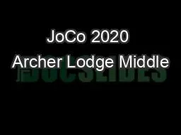 JoCo 2020 Archer Lodge Middle