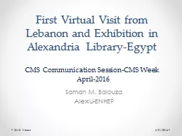 First Virtual Visit from Lebanon and