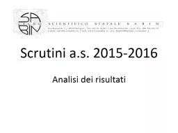 Scrutini  a.s.  2015-2016