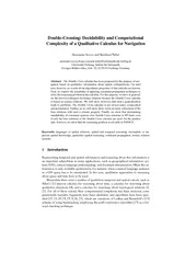 DoubleCr ossing Decidability and Computational Complex