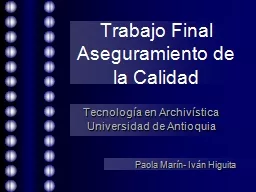 Trabajo Final  Aseguramiento de la Calidad