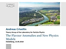 Flavour Anomalies Andreas