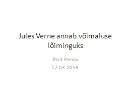 Jules   Verne  annab võimaluse