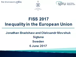 FISS 2017 Inequality in the European Union