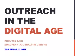 OUTREACH IN THE  DIGITAL AGE