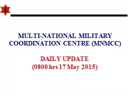 MULTI-NATIONAL MILITARY COORDINATION CENTRE (MNMCC)