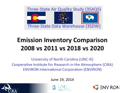 Three-State Air Quality Study (3SAQS)