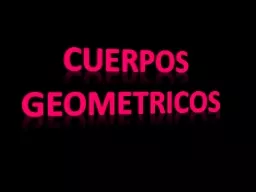 CUERPOS   GEOMETRICOS EL CONO