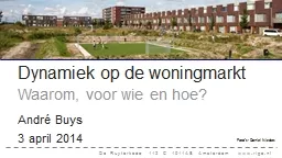 Dynamiek op de woningmarkt